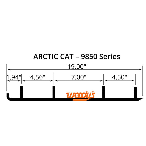 WOODY'S FLATTOP-EXTENDER-TRAIL-III-4-CARBIDE-RUNNER-EAT39850