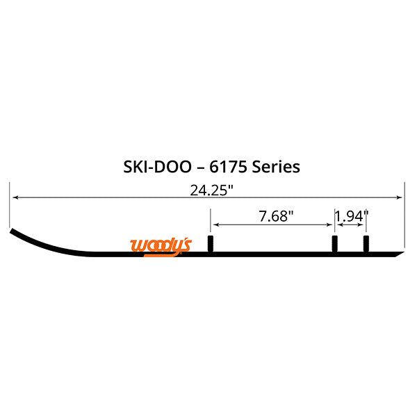 WOODY'S FLATTOP-EXTENDER-TRAIL-III-4-CARBIDE-RUNNER-ESD36175