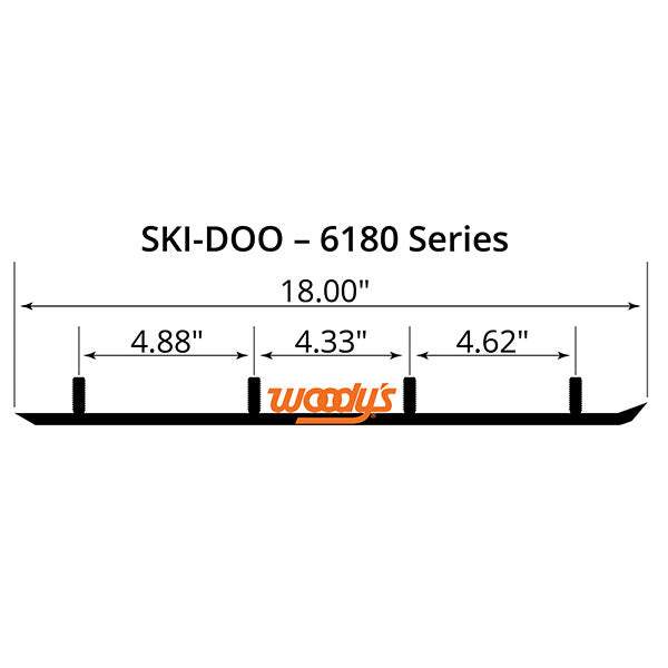 WOODY'S FLATTOP-EXTENDER-TRAIL-III-4-CARBIDE-RUNNER-ESD36180