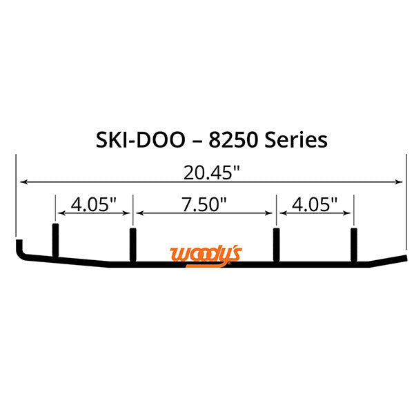 WOODY'S FLATTOP-EXTENDER-TRAIL-III-4-CARBIDE-RUNNER-ESD38250