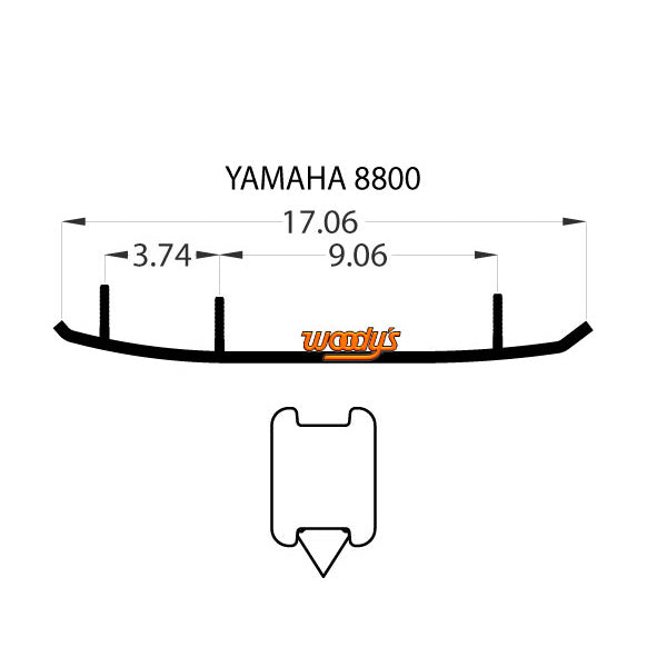 WOODY'S FLATTOP-TRAIL-BLAZER-6-CARBIDE-TRAIL-RUNNER-TYV48800